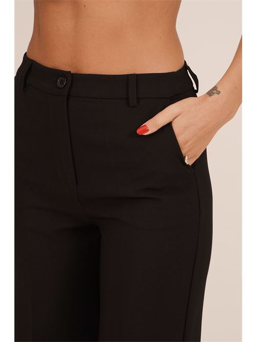 Pantalone palazzo in crepe Love To Love by Gai Mattiolo | LT700NERO